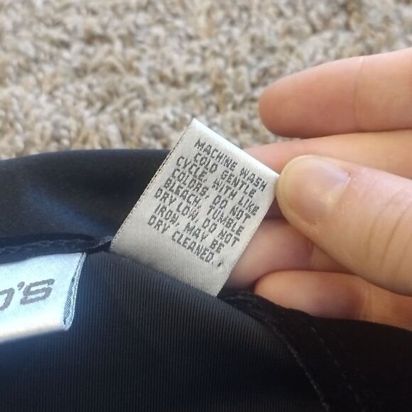 Chico’s Women's Size 2 Solid Black Velvety Stretchy Sleeveless Tank Top - Picture 3 of 10